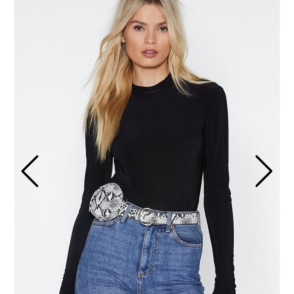 NASTY GAL Open Back Black Bodysuit - Picture 4 of 8